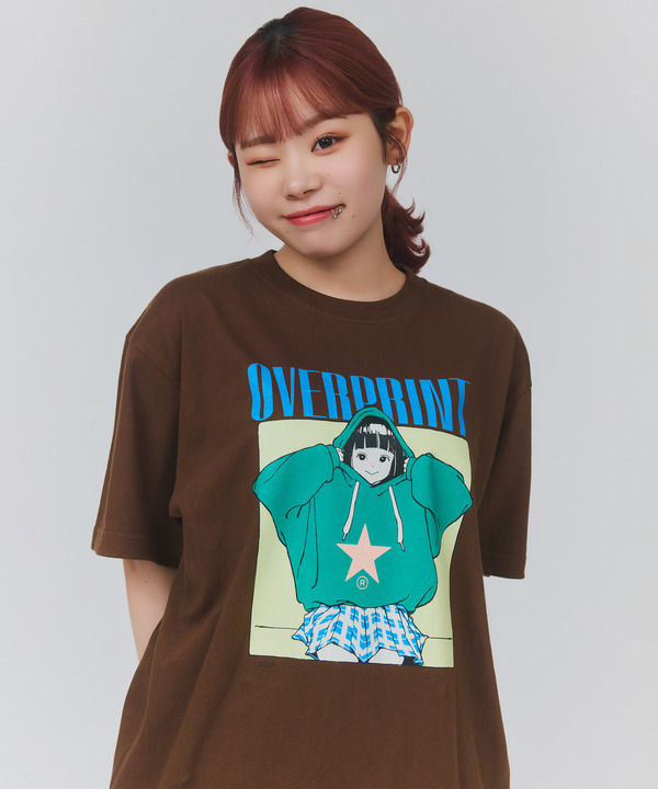 【over print】HOODIE GIRL TEE (古塔つみ) 詳細画像 26
