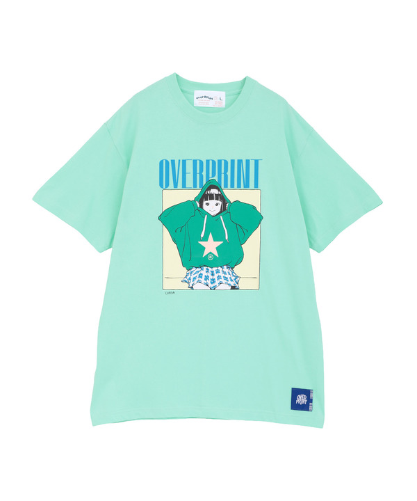 【over print】HOODIE GIRL TEE (古塔つみ) 詳細画像 32