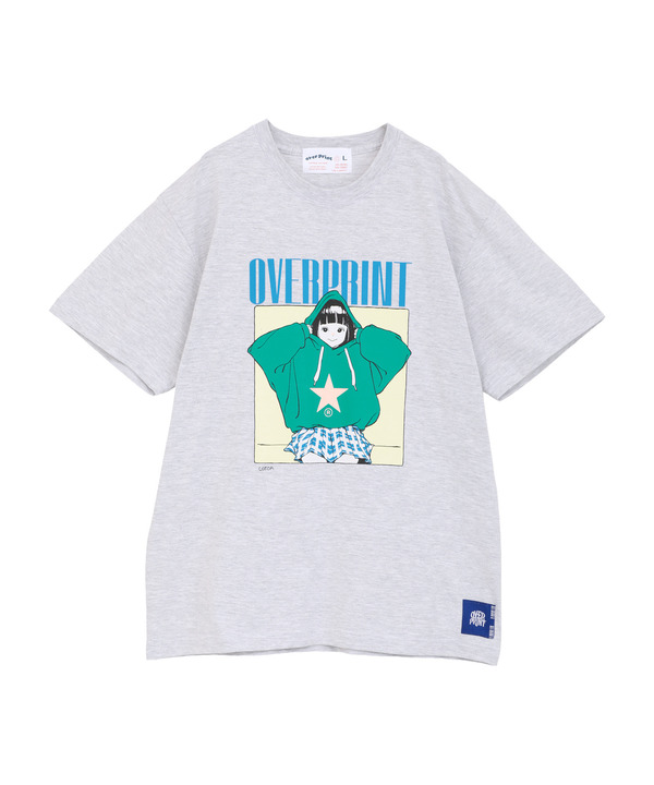 【over print】HOODIE GIRL TEE (古塔つみ) 詳細画像 34