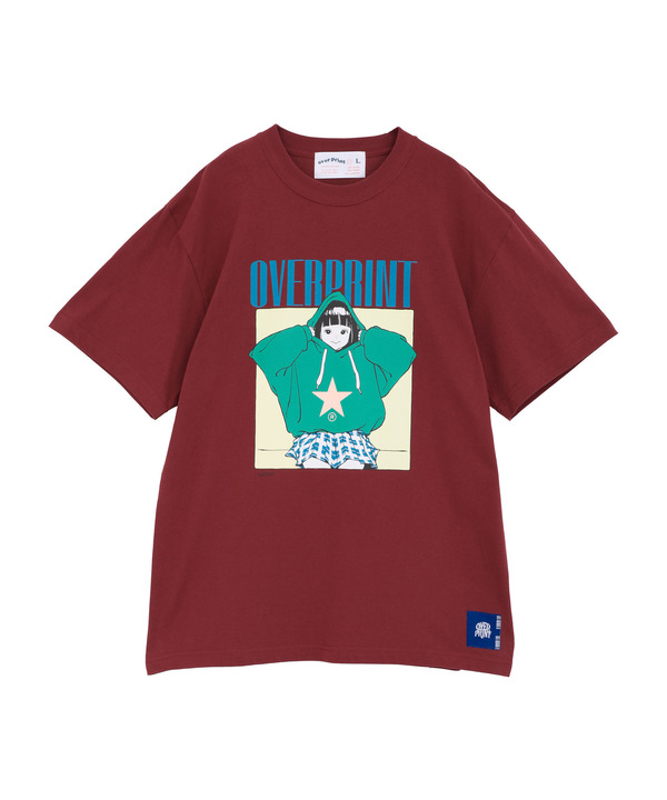 【over print】HOODIE GIRL TEE (古塔つみ) 詳細画像 38
