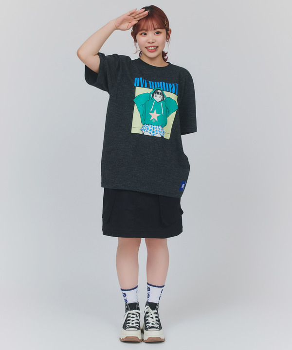 【over print】HOODIE GIRL TEE (古塔つみ) 詳細画像 4