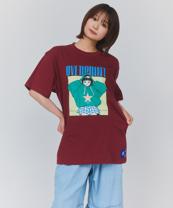 【over print】HOODIE GIRL TEE (古塔つみ) 詳細画像 8