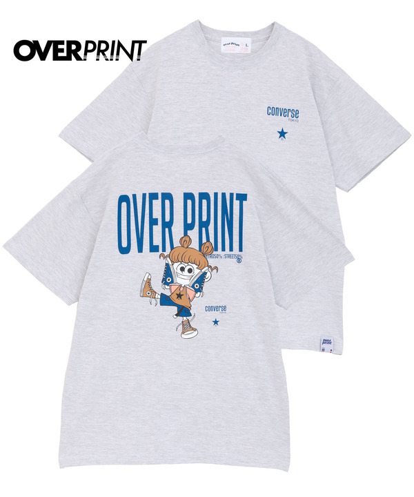 【over print】STREET GIRL TEE (ZERO ZERO HERO) 詳細画像 グレー 1