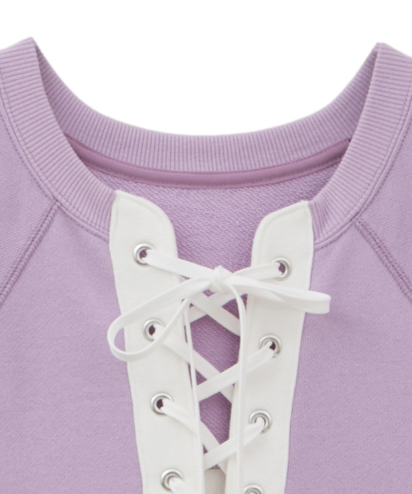 【kotohayokozawa】LACE-UP LOGO PULLOVER 詳細画像 4