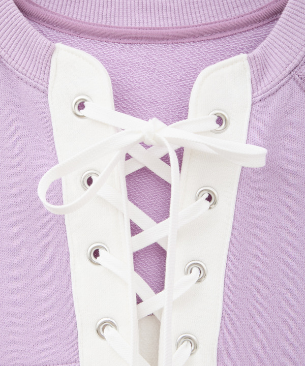 【kotohayokozawa】LACE-UP LOGO PULLOVER 詳細画像 7