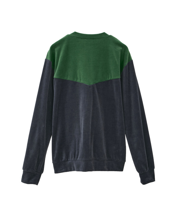 【kotohayokozawa】BI-COLOR VELOR PULLOVER 詳細画像 2