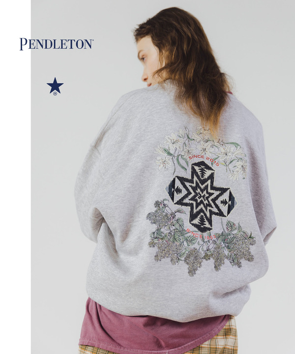 【PENDLETON】BACK PRINT SWEAT 詳細画像 杢グレー 1