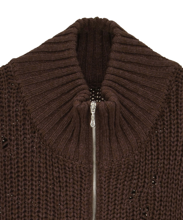 STAR★ EMBROIDERY ZIP-UP KNIT CARDIGAN 詳細画像 13