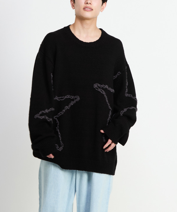 STAR★ EMBROIDERY KNIT PULLOVER 詳細画像 4
