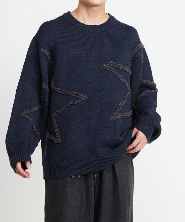 STAR★ EMBROIDERY KNIT PULLOVER 詳細画像 5