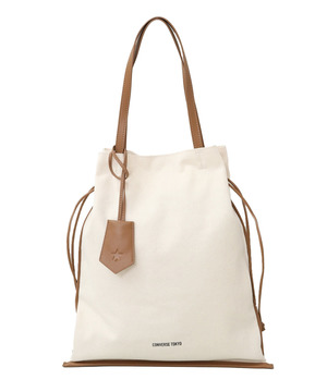CANVAS GATHERED TOTE BAG