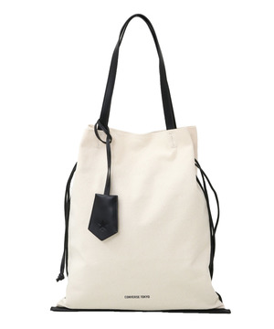 CANVAS GATHERED TOTE BAG