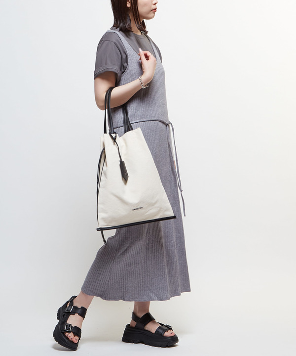 CANVAS GATHERED TOTE BAG 詳細画像 3