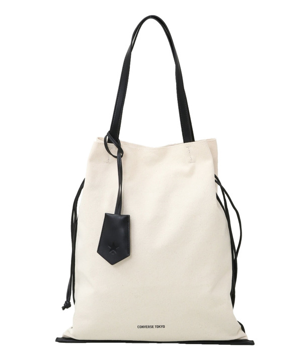 CANVAS GATHERED TOTE BAG 詳細画像 ブラック 1