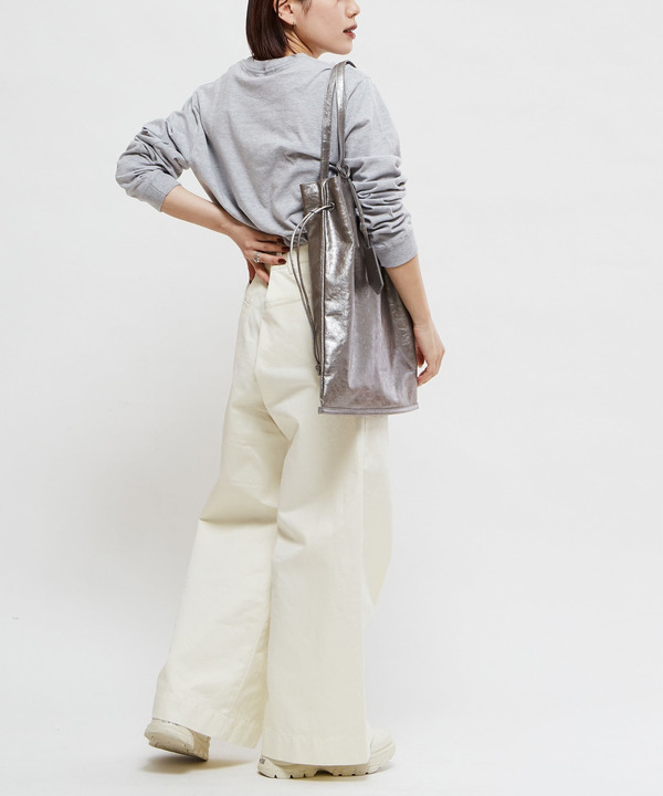 METALLIC GATHERED TOTE BAG 詳細画像 4