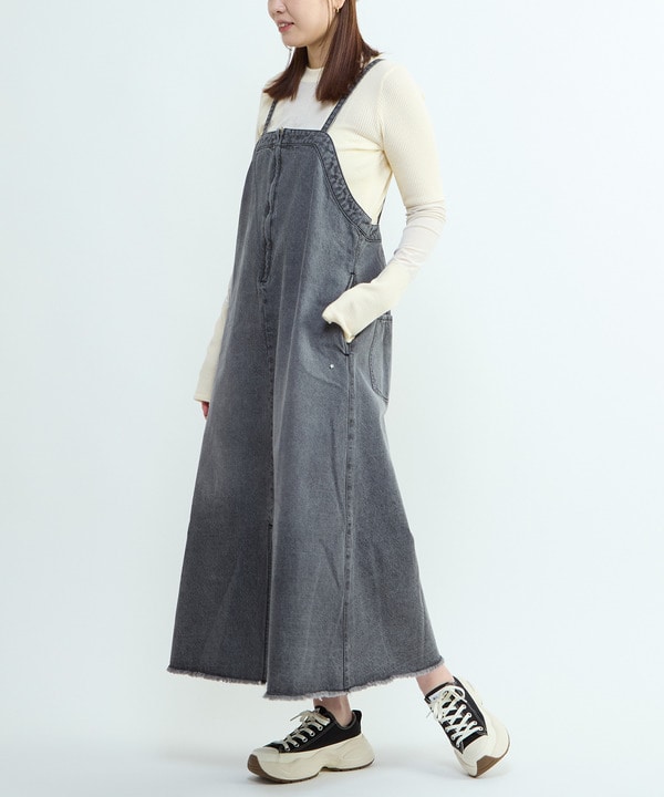 DENIM CAMISOLE DRESS 詳細画像 ブラック 1
