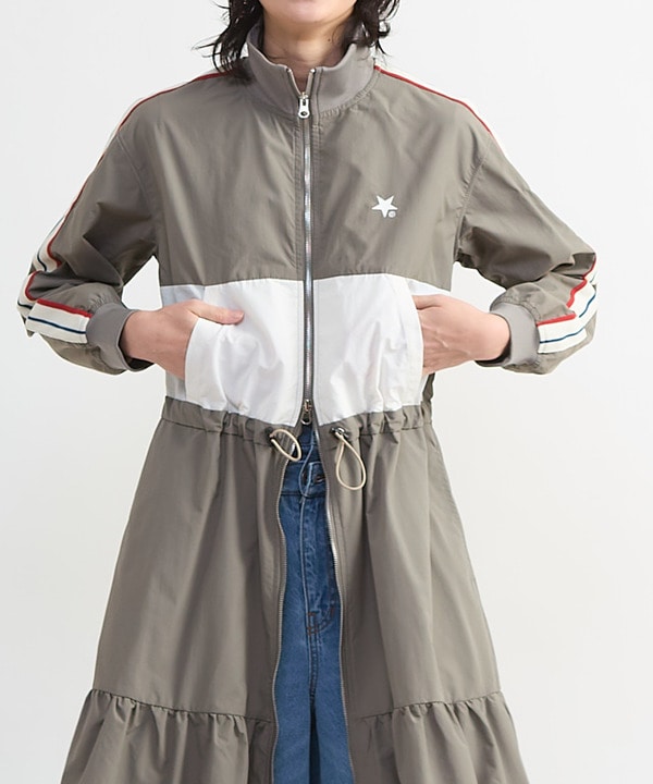 SIDE LINE TRACK TIERED DRESS 詳細画像 1