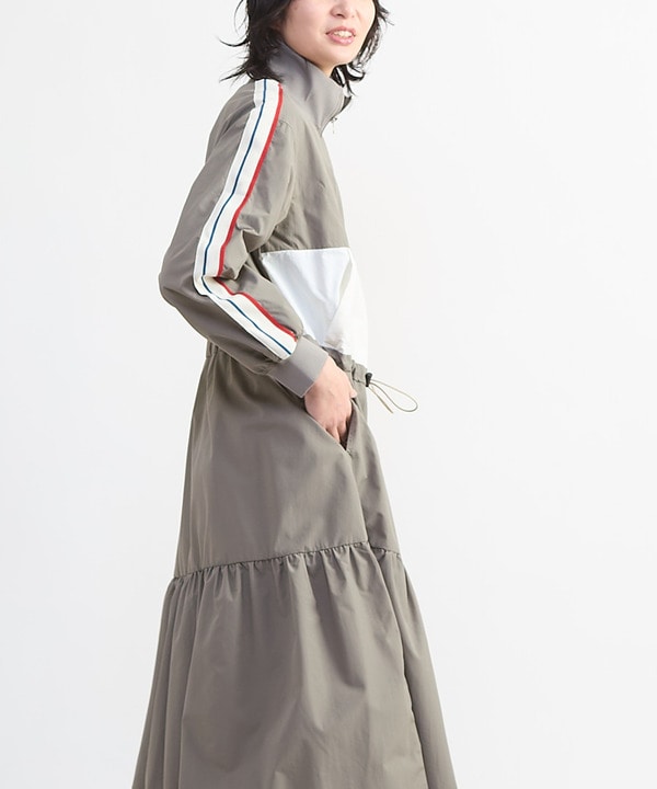 SIDE LINE TRACK TIERED DRESS 詳細画像 3