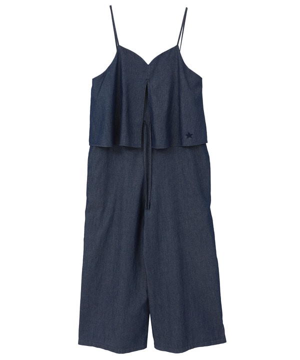 DENIM LAYERED ALL-IN-ONE 詳細画像 ネイビー 1