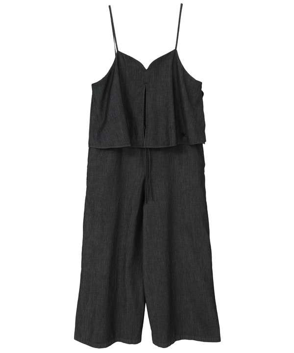 DENIM LAYERED ALL-IN-ONE 詳細画像 ブラック 1