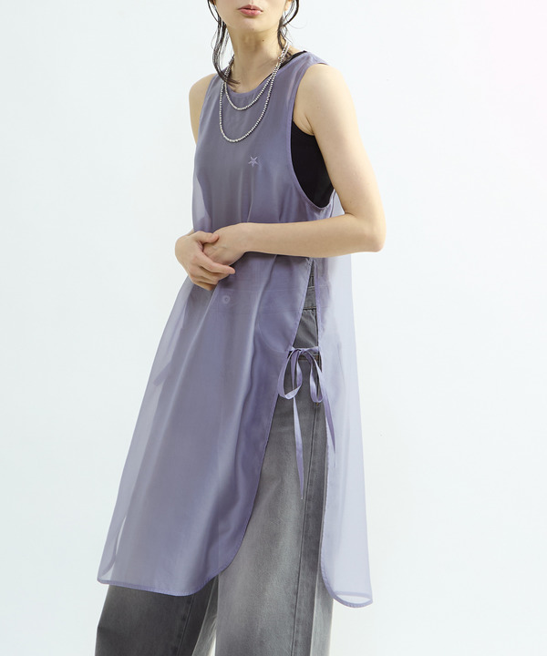 ORGANDY LAYERED DRESS 詳細画像 ブルー 1