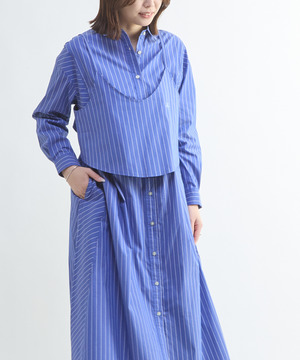 BUSTIER SET FLARE SHIRT DRESS