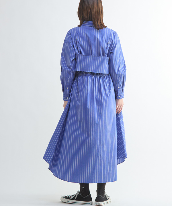 BUSTIER SET FLARE SHIRT DRESS 詳細画像 10