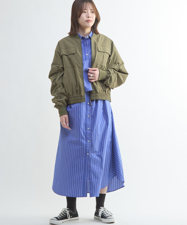 BUSTIER SET FLARE SHIRT DRESS 詳細画像 12