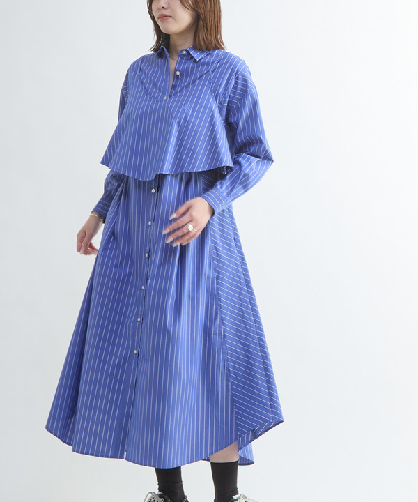 BUSTIER SET FLARE SHIRT DRESS 詳細画像 8