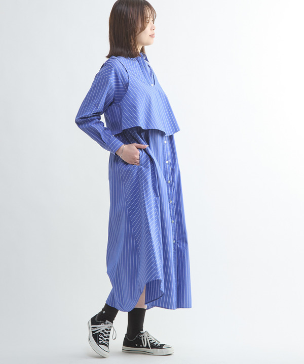 BUSTIER SET FLARE SHIRT DRESS 詳細画像 9