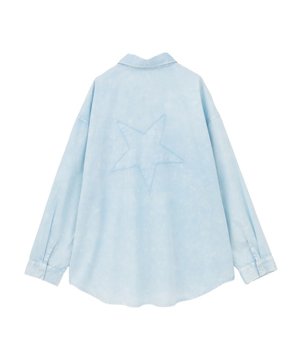 ACID WASH STAR★ PATCH SHIRT 詳細画像 12