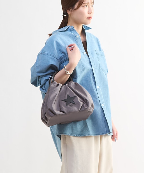 STAR★ PATCH OVERSIZED DENIM SHIRT 詳細画像 1