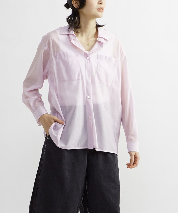 STAR★ PATCH GLITTER SHEER SHIRT 詳細画像 2