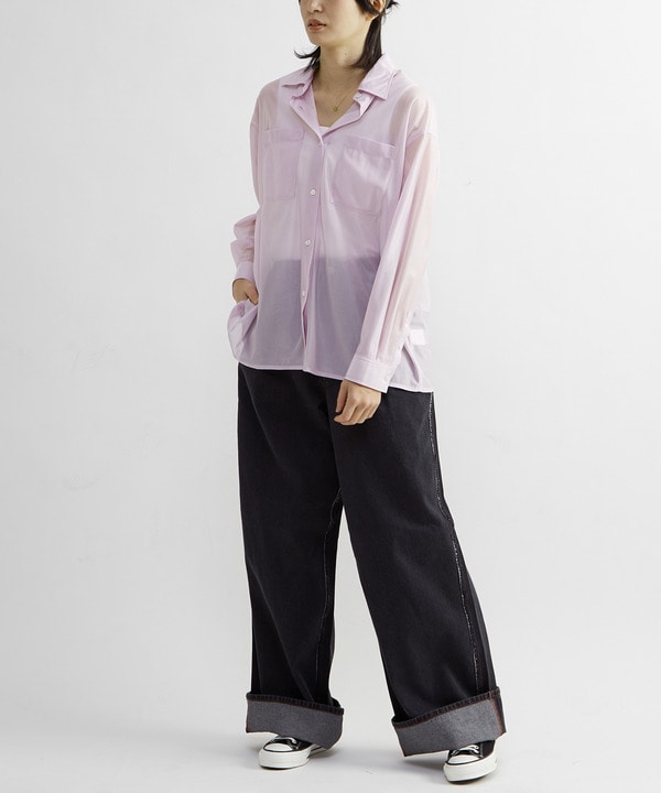 STAR★ PATCH GLITTER SHEER SHIRT 詳細画像 4