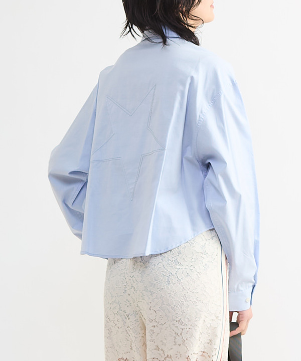 BACK STAR★ OXFORD SHORT SHIRT 詳細画像 サックスブルー 1