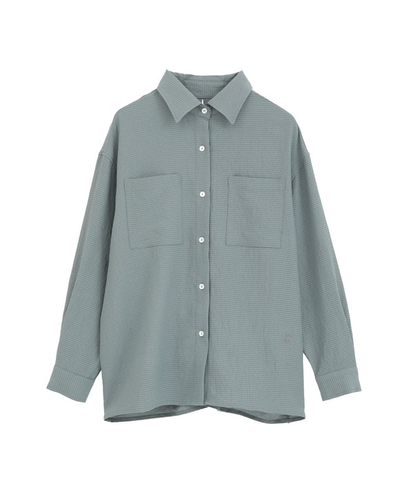 BACK SLIT SATIN SHIRT 詳細画像 10