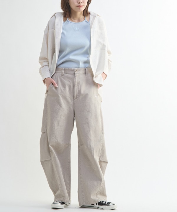 BACK SLIT SATIN SHIRT 詳細画像 4