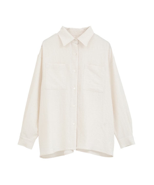 BACK SLIT SATIN SHIRT 詳細画像 9