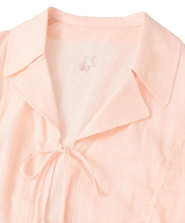 SHEER SHIRRING RIBBON BLOUSE 詳細画像 12