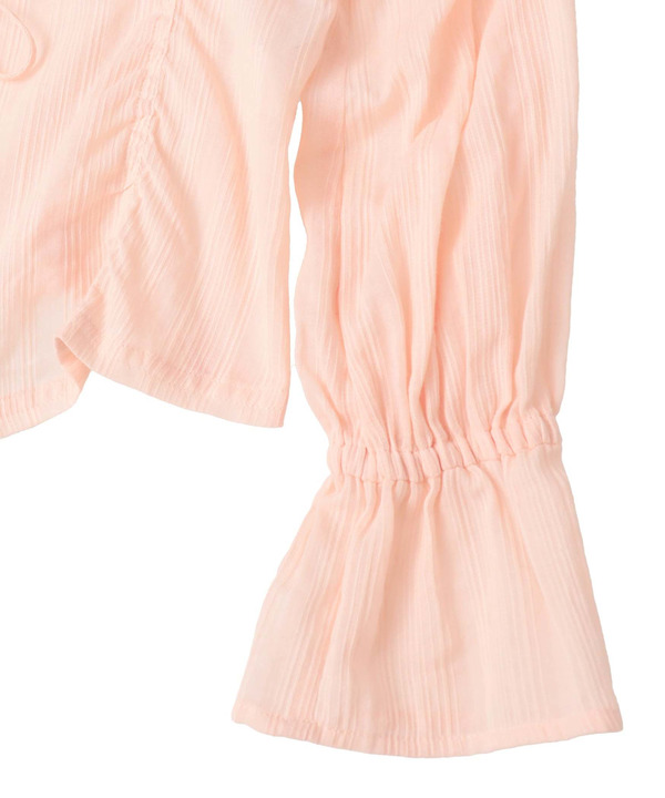 SHEER SHIRRING RIBBON BLOUSE 詳細画像 13