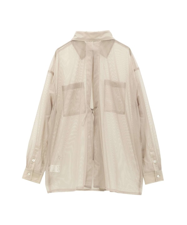 BACK SLIT ORGANDY SHEER SHIRT 詳細画像 11