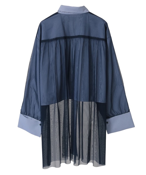 TULLE LAYERED STRIPE SHIRT 詳細画像 24