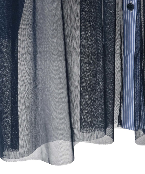 TULLE LAYERED STRIPE SHIRT 詳細画像 26