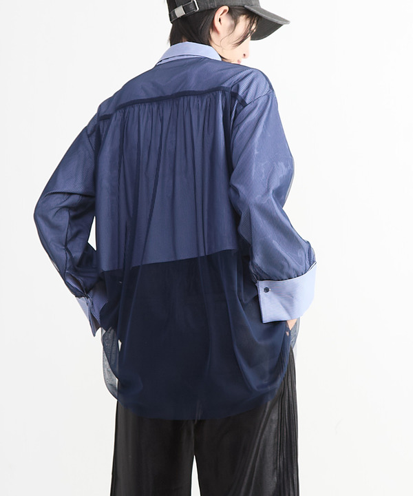 TULLE LAYERED SHIRT 詳細画像 8
