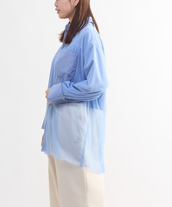 TULLE LAYERED SHIRT 詳細画像 6