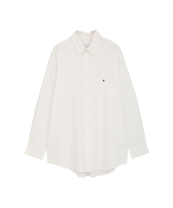 STAR★ ONEPOINT OVERSIZED SHIRT 詳細画像 ホワイト 1