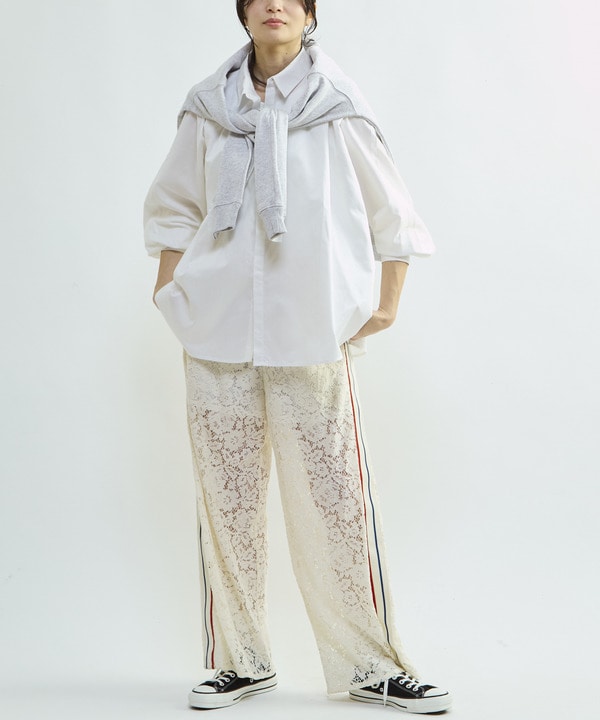 STAR★ LACE OVERSIZED SHIRT 詳細画像 11