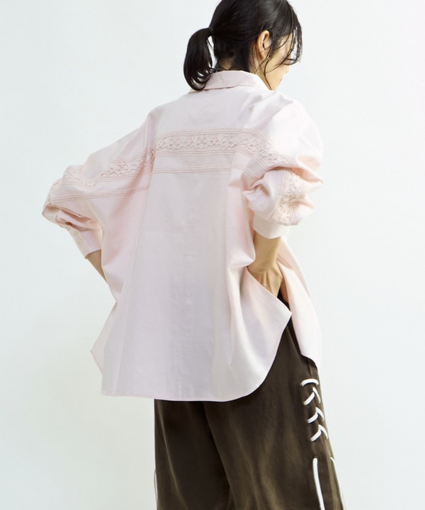 STAR★ LACE OVERSIZED SHIRT 詳細画像 12