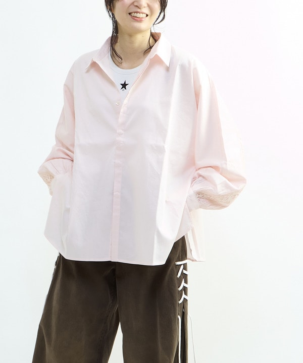 STAR★ LACE OVERSIZED SHIRT 詳細画像 13
