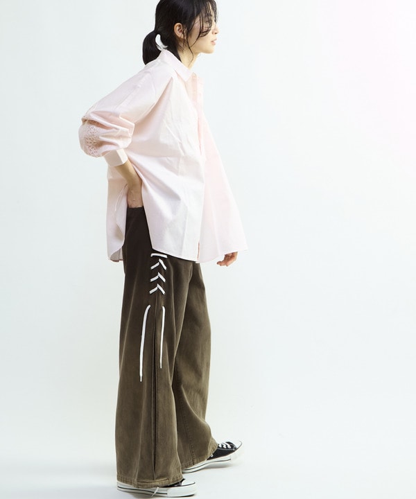 STAR★ LACE OVERSIZED SHIRT 詳細画像 15